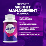 Indelo Exniburn Capsules on a wooden table