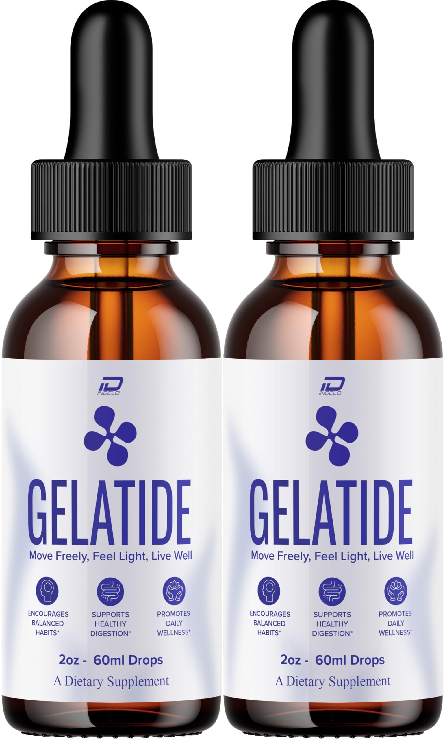 Indelo Gelatide Drops front view with packaging