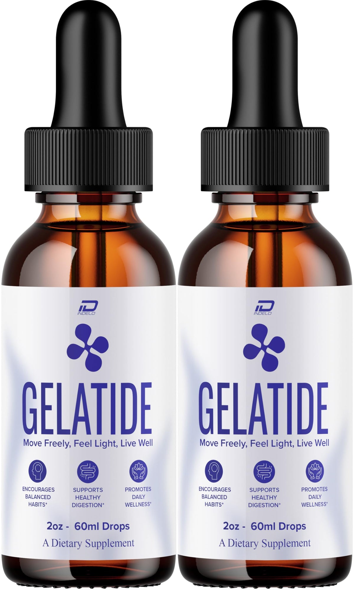 Indelo Gelatide Drops front view with packaging