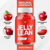 Indelo Jelly Lean ACV Gummies bottle with a measuring spoon
