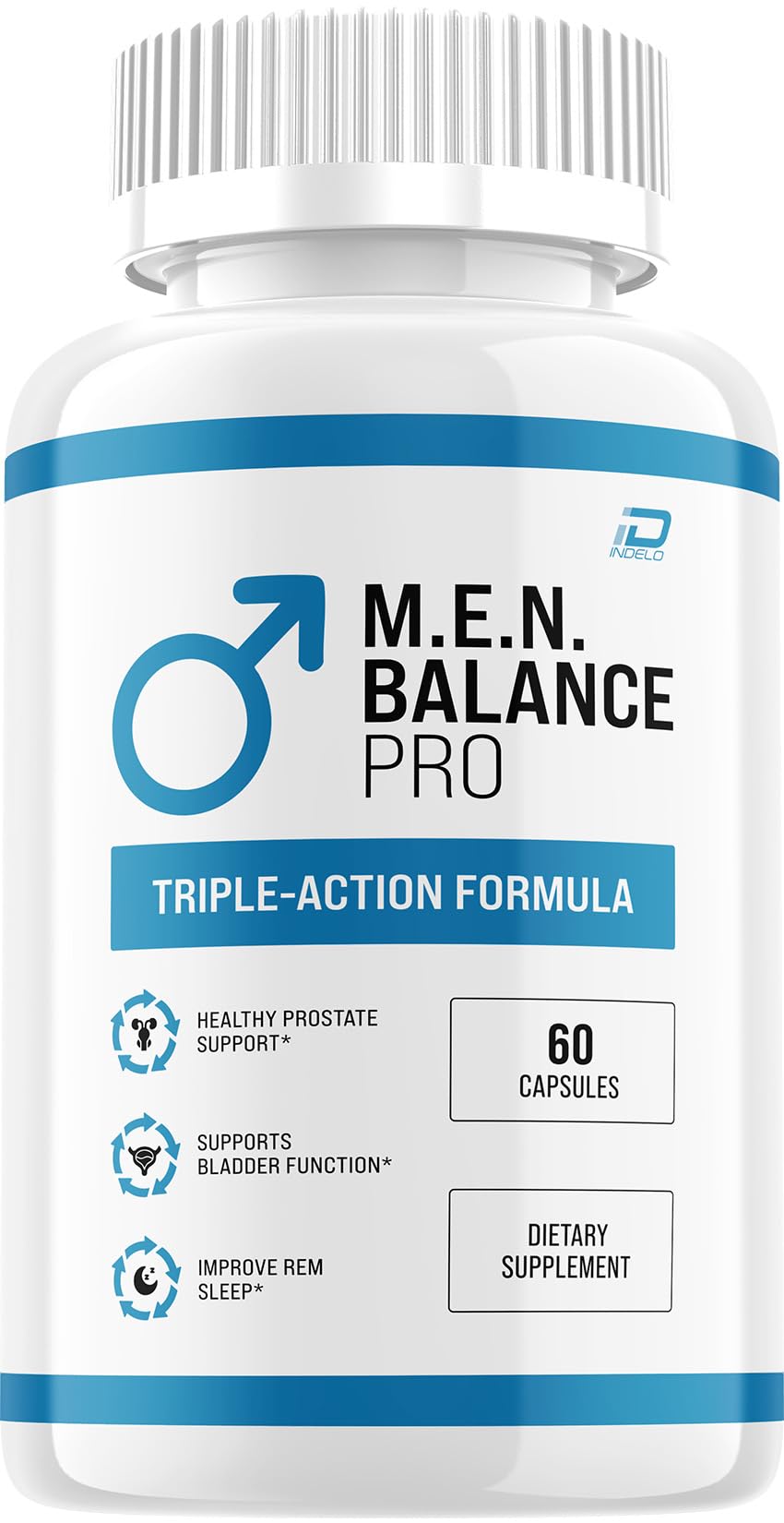 Indelo M.E.N Balance Pro Health Support 60 Capsules front view