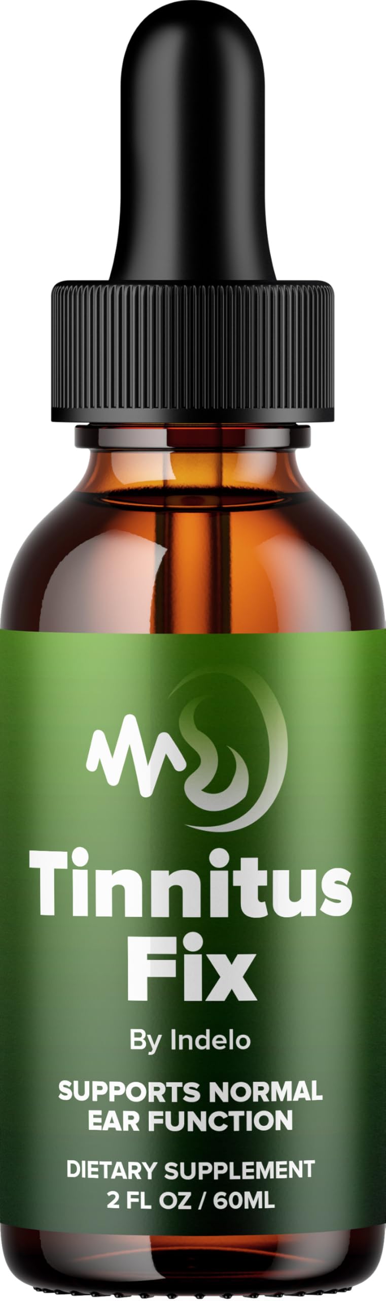 Indelo TinnitusFix Advanced Formula Drops bottle front view
