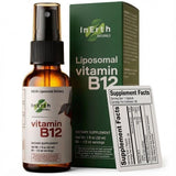 Inerth Naturals B12 Sublingual Spray front view with packaging