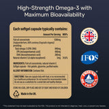Inessa Omega 3 Fish Oil Capsules 1200mg bottle with label