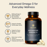 Inessa Omega 3 Fish Oil Capsules 1200mg side view
