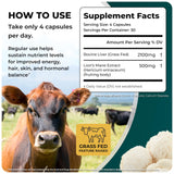 INFINITE PEAK Beef Liver Extract with Lion’s Mane capsule close-up