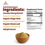 Infinity Greens Whole-Food Vitamin C Powder 227g back view