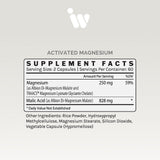 InfiniWell Activated Magnesium 250mg capsules with measuring scoop