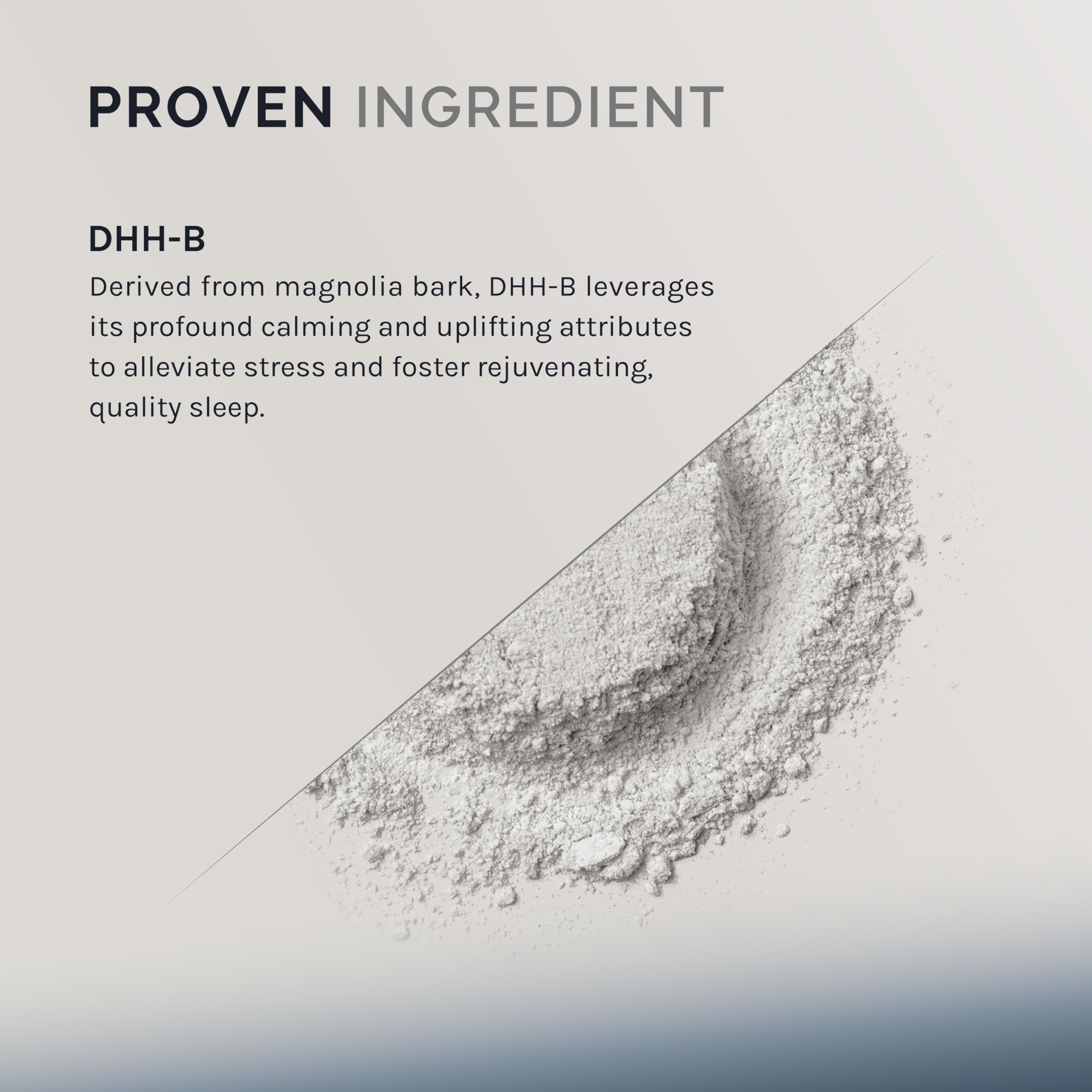 InfiniWell DHH-B Mood Support Supplement capsules on a wooden surface