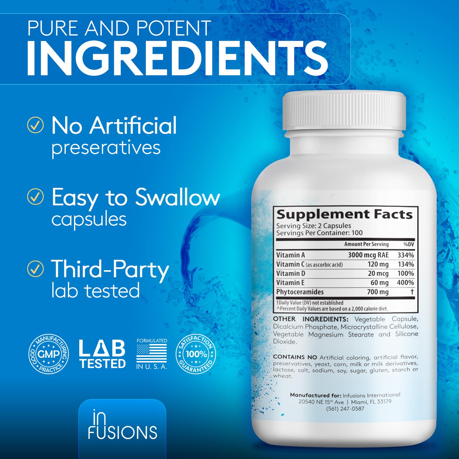 Infusions International Hyaluronic Acid Supplement packaging