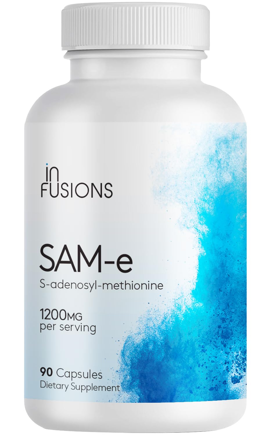 Infusions International SAM-e supplement bottle front view