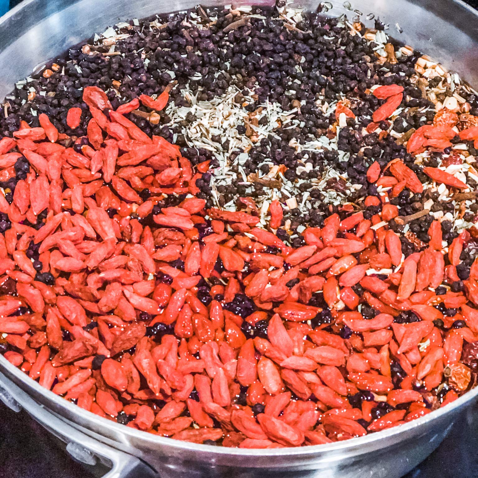 Ingredients for Elderberry syrup making kit displayed