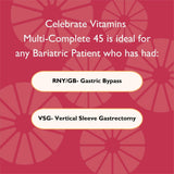 Ingredients list for Celebrate Bariatric Multivitamin