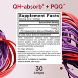 Ingredients list for Jarrow Formulas QH-absorb + PQQ