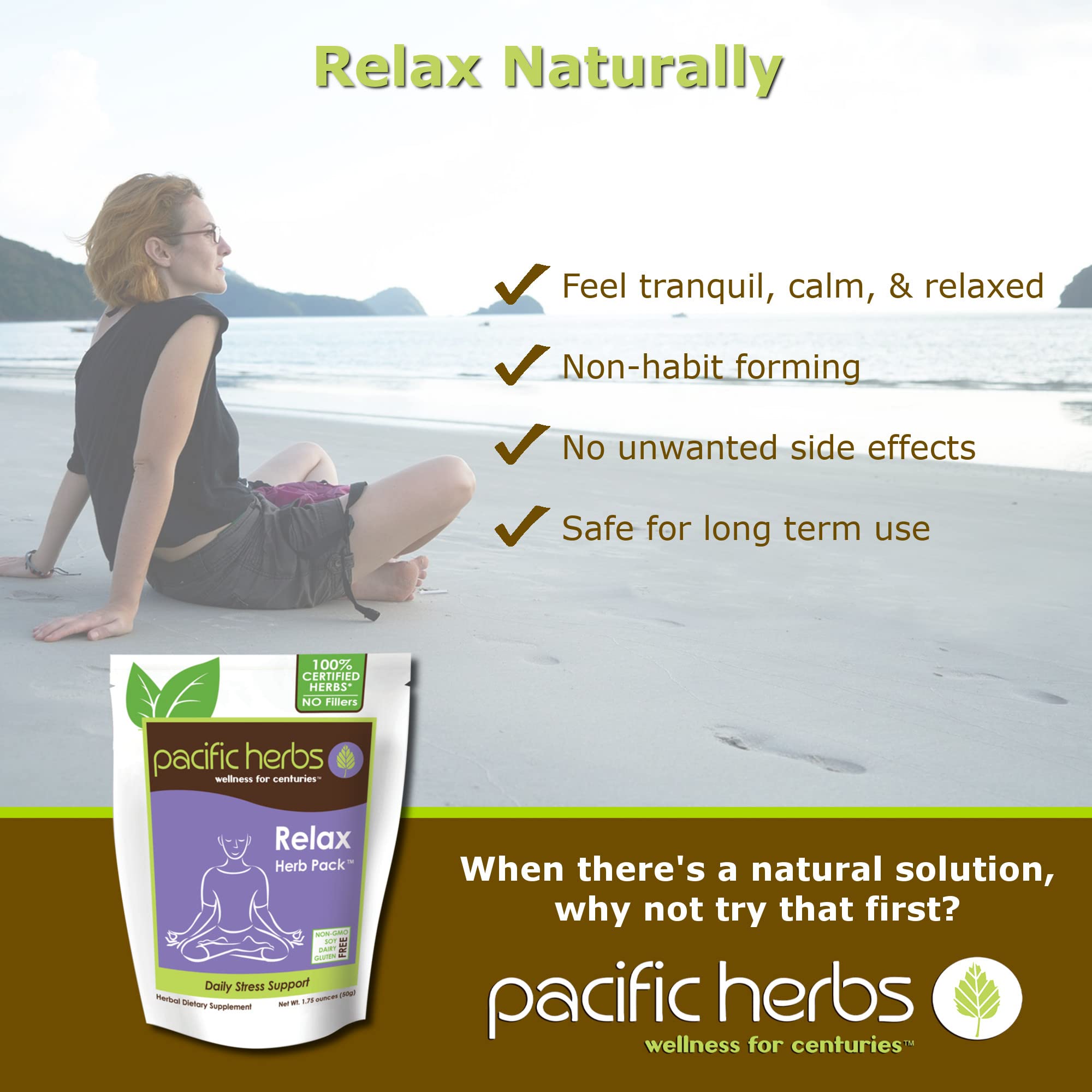 Ingredients list for Pacific Herbs Natural daily wellness Herbal Extract