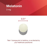 Ingredients list for PROTOCOL FOR LIFE BALANCE Melatonin 3mg lozenges