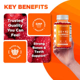Ingredients list for Vitamatic Vitamin D3 & K2 Gummies