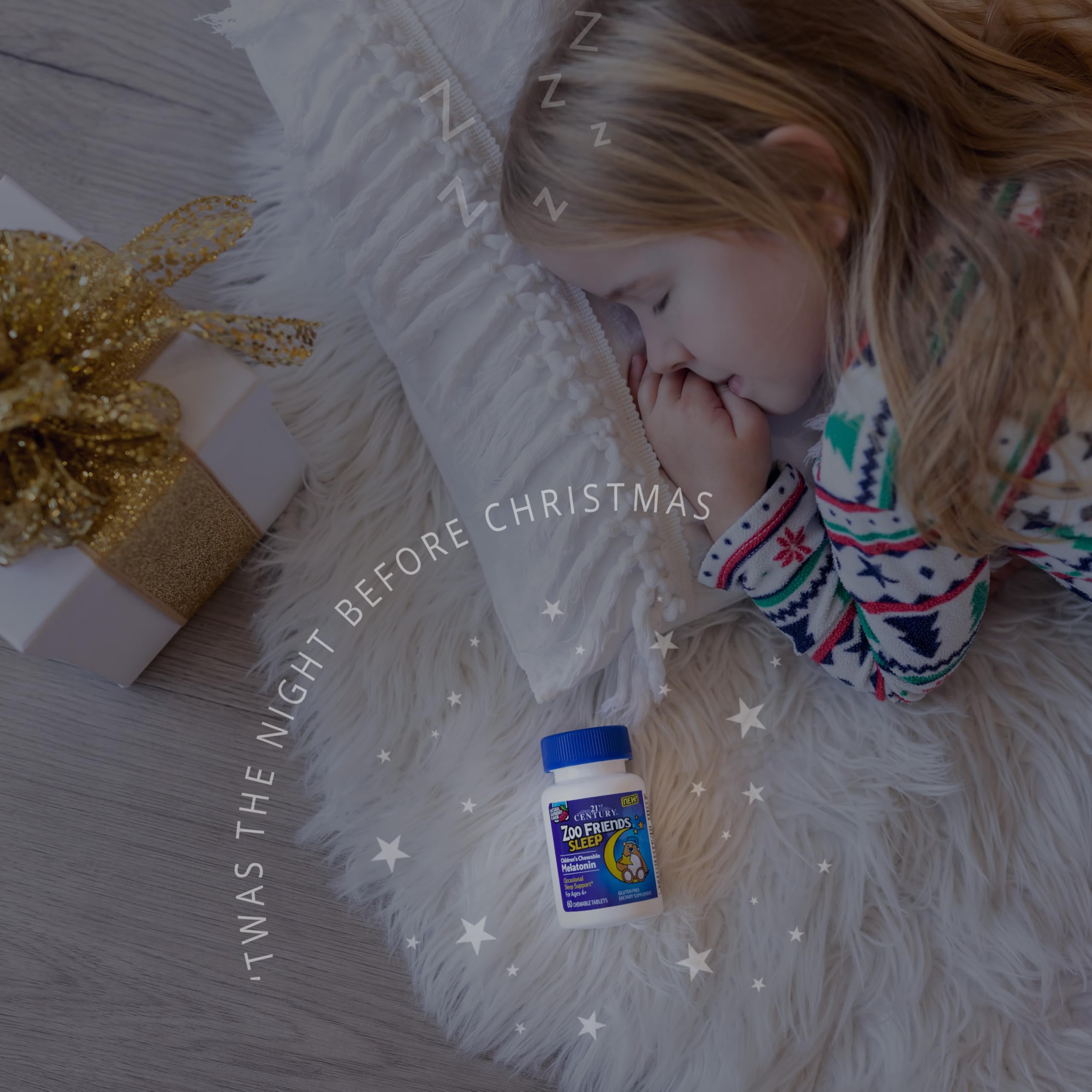 Ingredients list of 21st Century Zoo Friends Kids Melatonin Chewable Tablets
