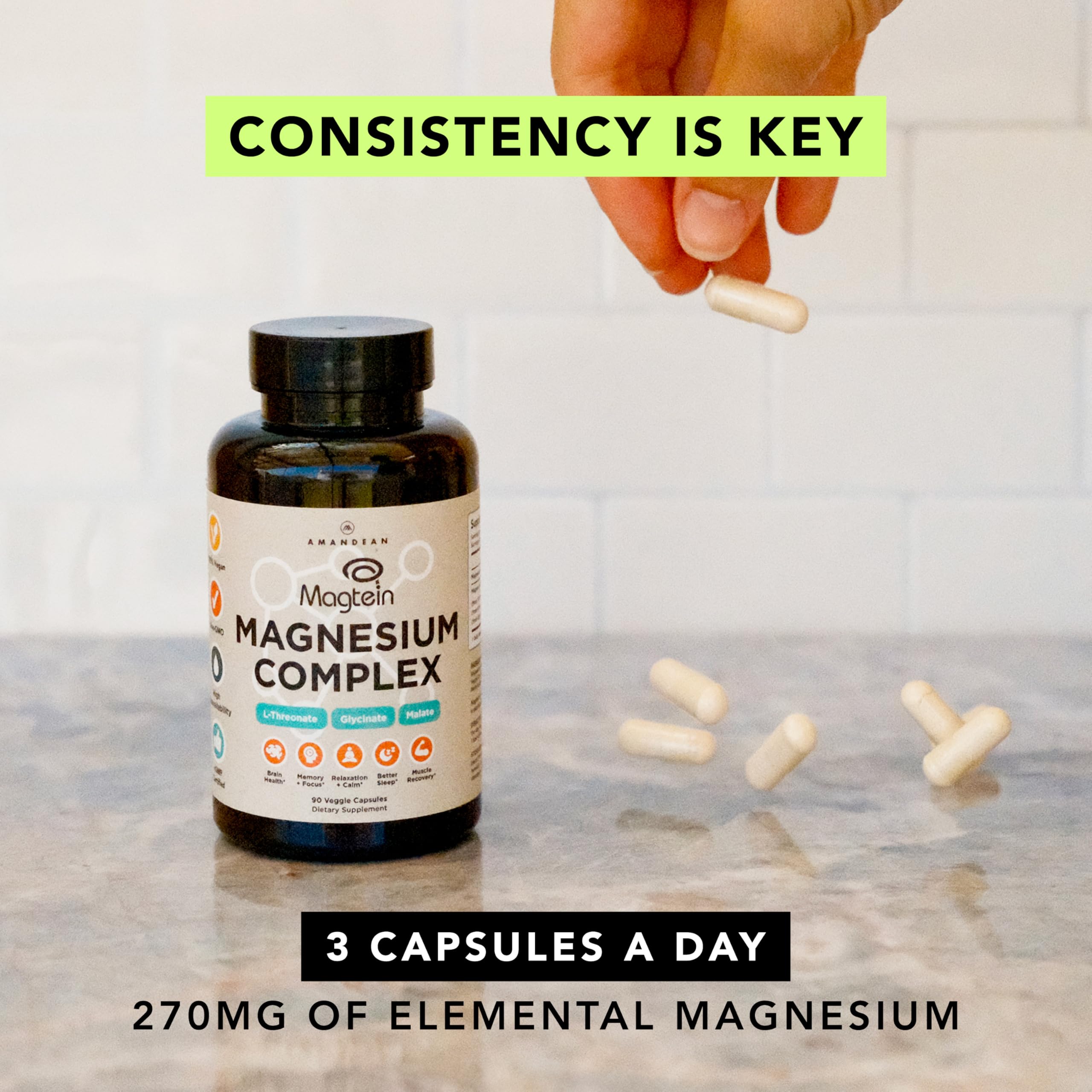 Ingredients list of AMANDEAN Magnesium L-Threonate Complex