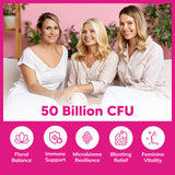 Ingredients list of aSquared Nutrition Women's Probiotic 50 Billion CFU