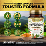 Ingredients list of Built by Nature Ashwagandha capsules