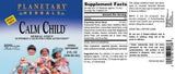 Ingredients list of Calm Child Herbal Syrup displayed