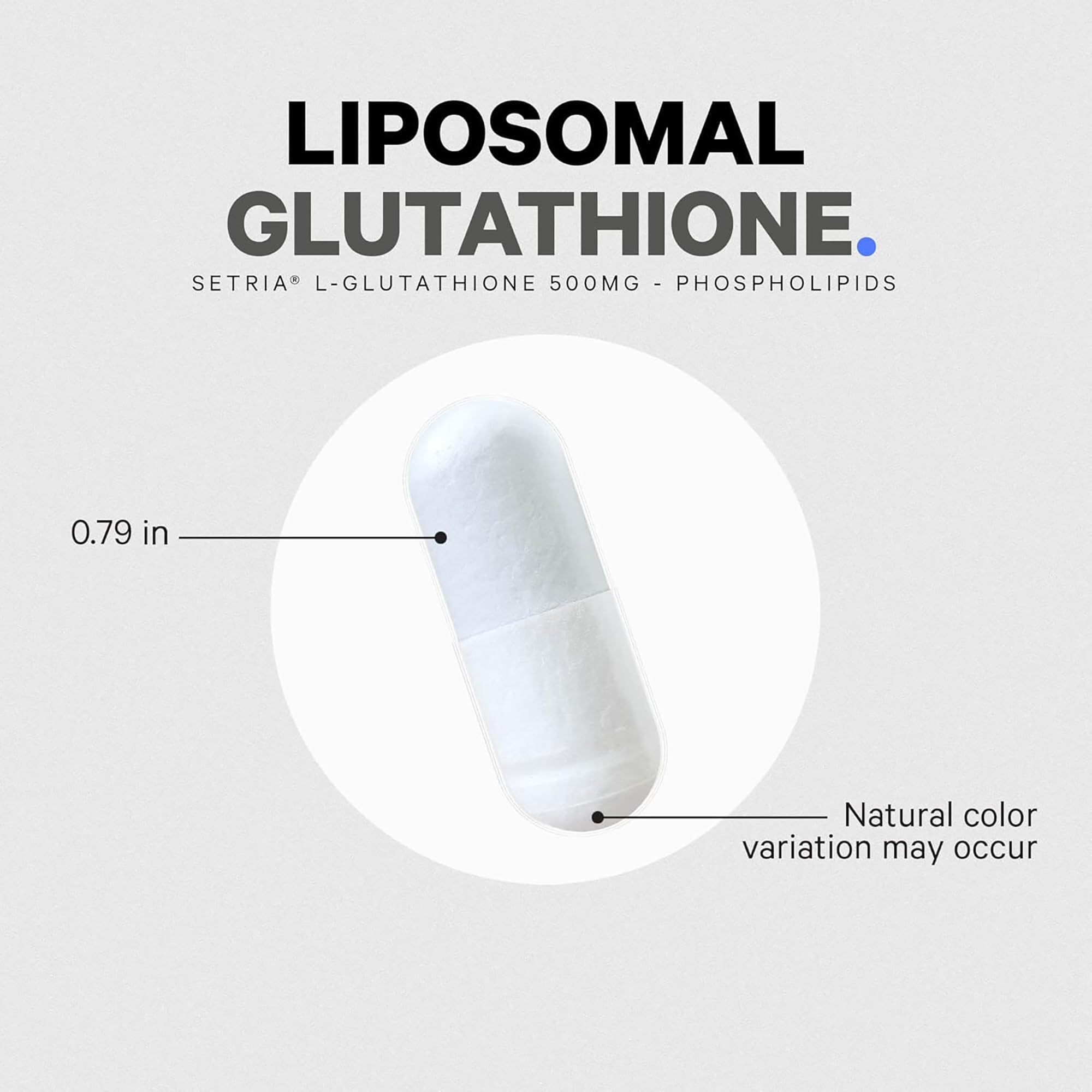 Ingredients list of Codeage Liposomal L-Glutathione supplement