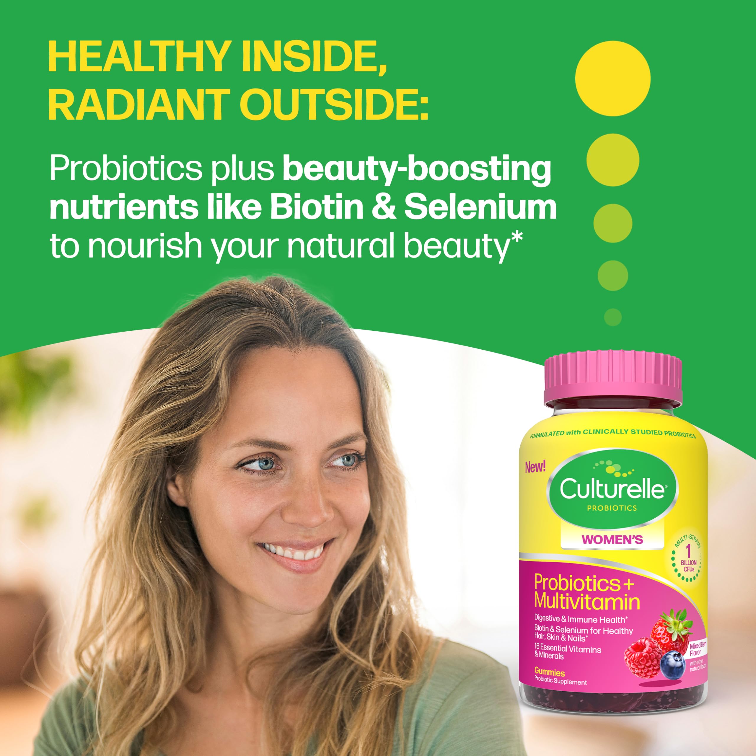 Ingredients list of Culturelle Women's Probiotic Gummies