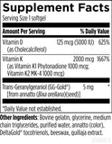 Ingredients list of Designs for Health D-Evail Vitamin D3 & K2