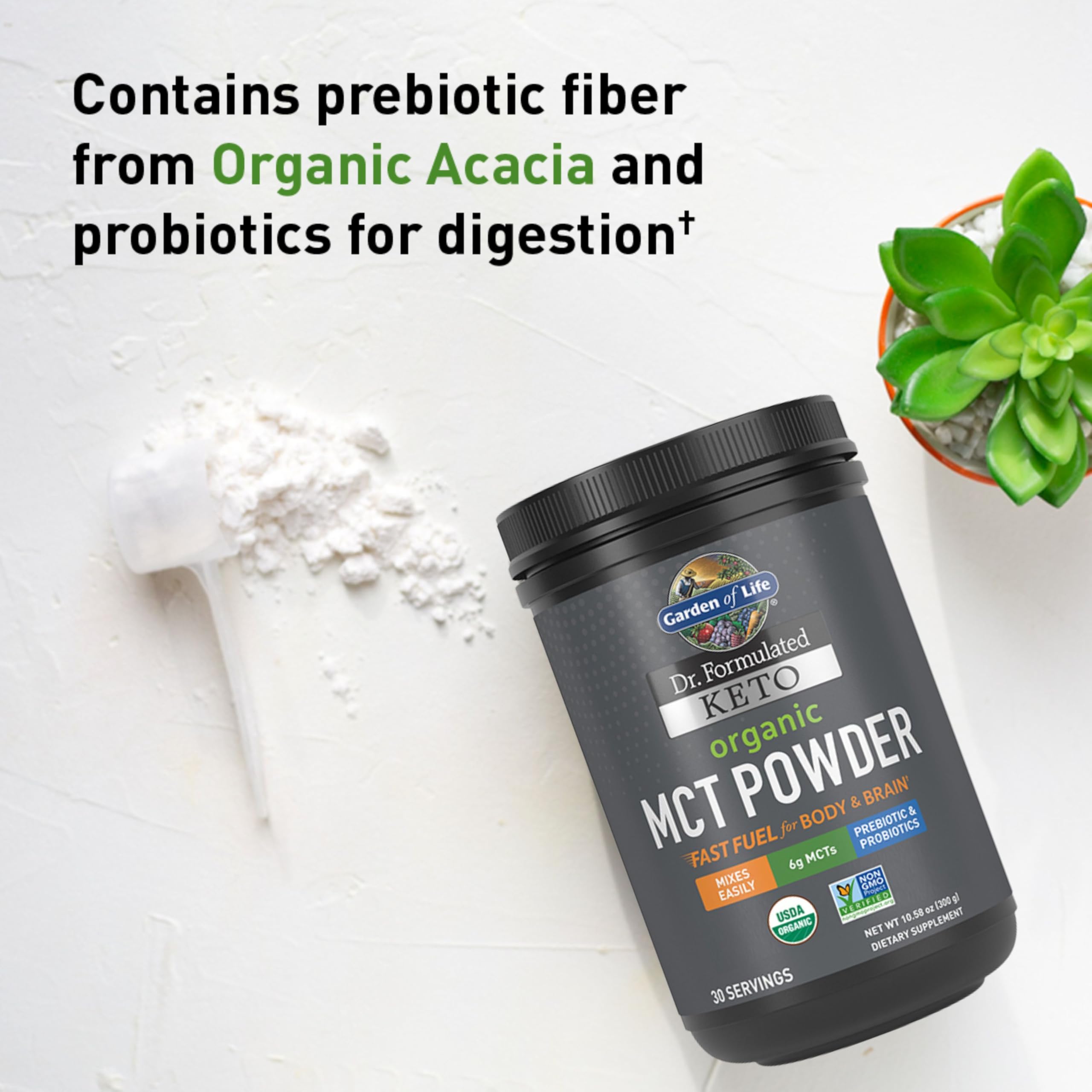 Ingredients list of Garden of Life MCT Powder