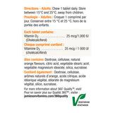 Ingredients list of Jamieson Laboratories Vitamin D3 Chewables