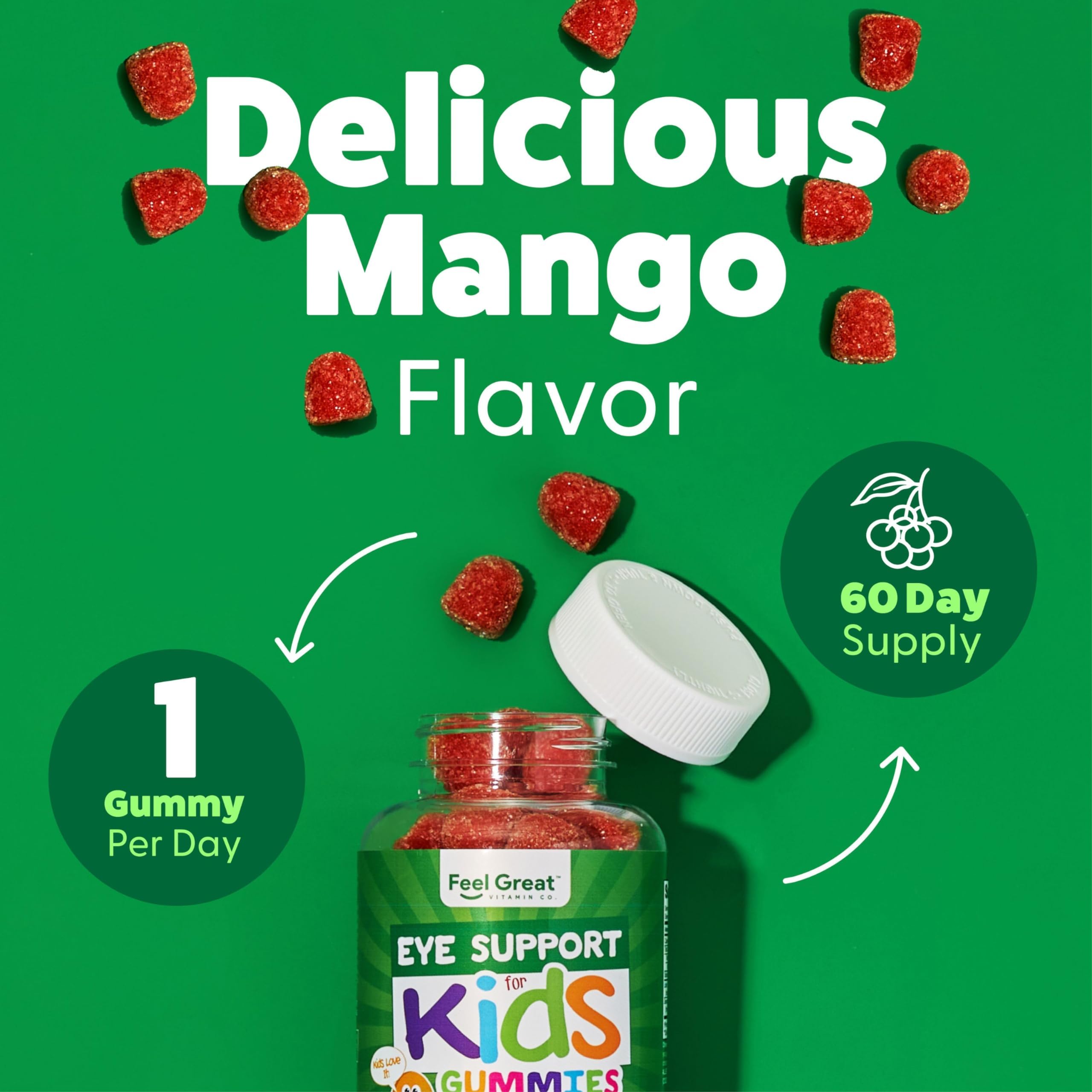 Ingredients list of Kids Eye Support Gummies