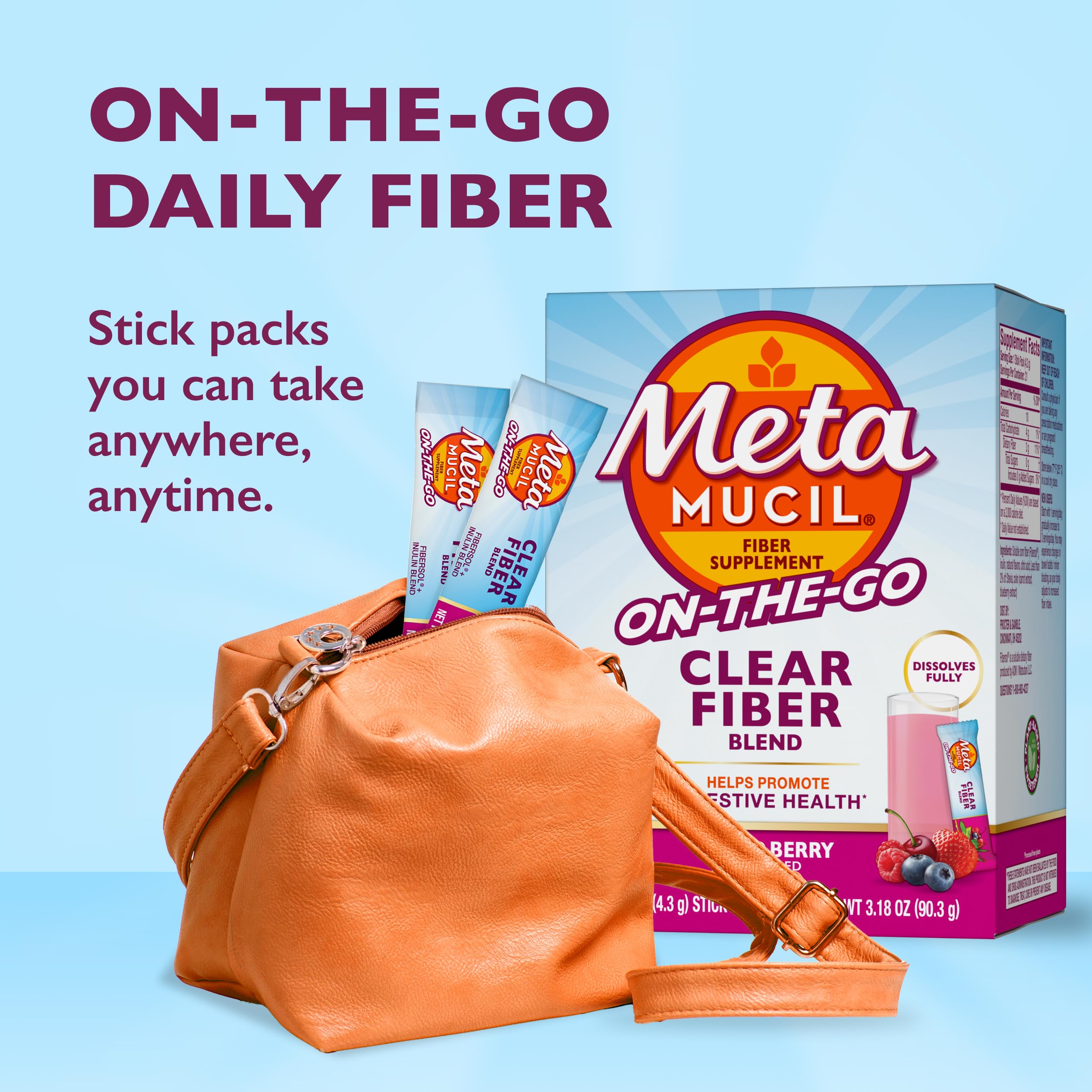 Ingredients list of Metamucil Clear Fiber Blend