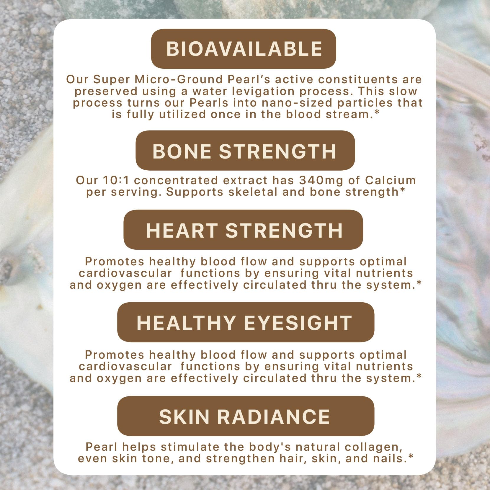 Ingredients list of Modern Sage Herbs Pearl Powder