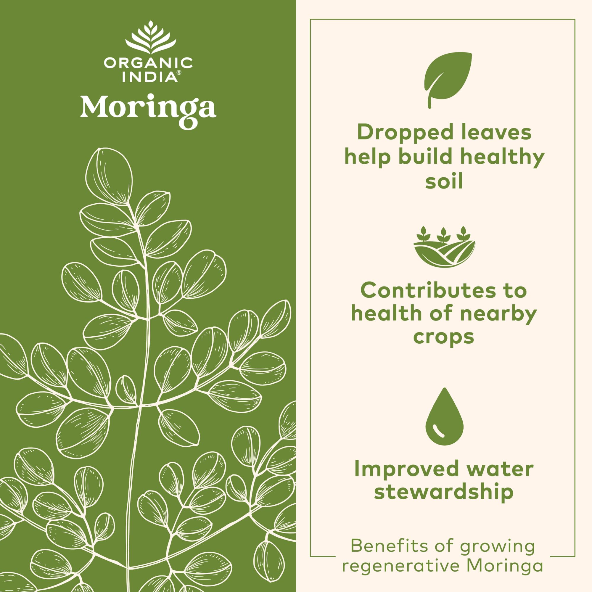 Ingredients list of ORGANIC INDIA Chocolate Moringa Latte