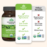Ingredients list of ORGANIC INDIA Moringa Oleifera Herbal Supplement