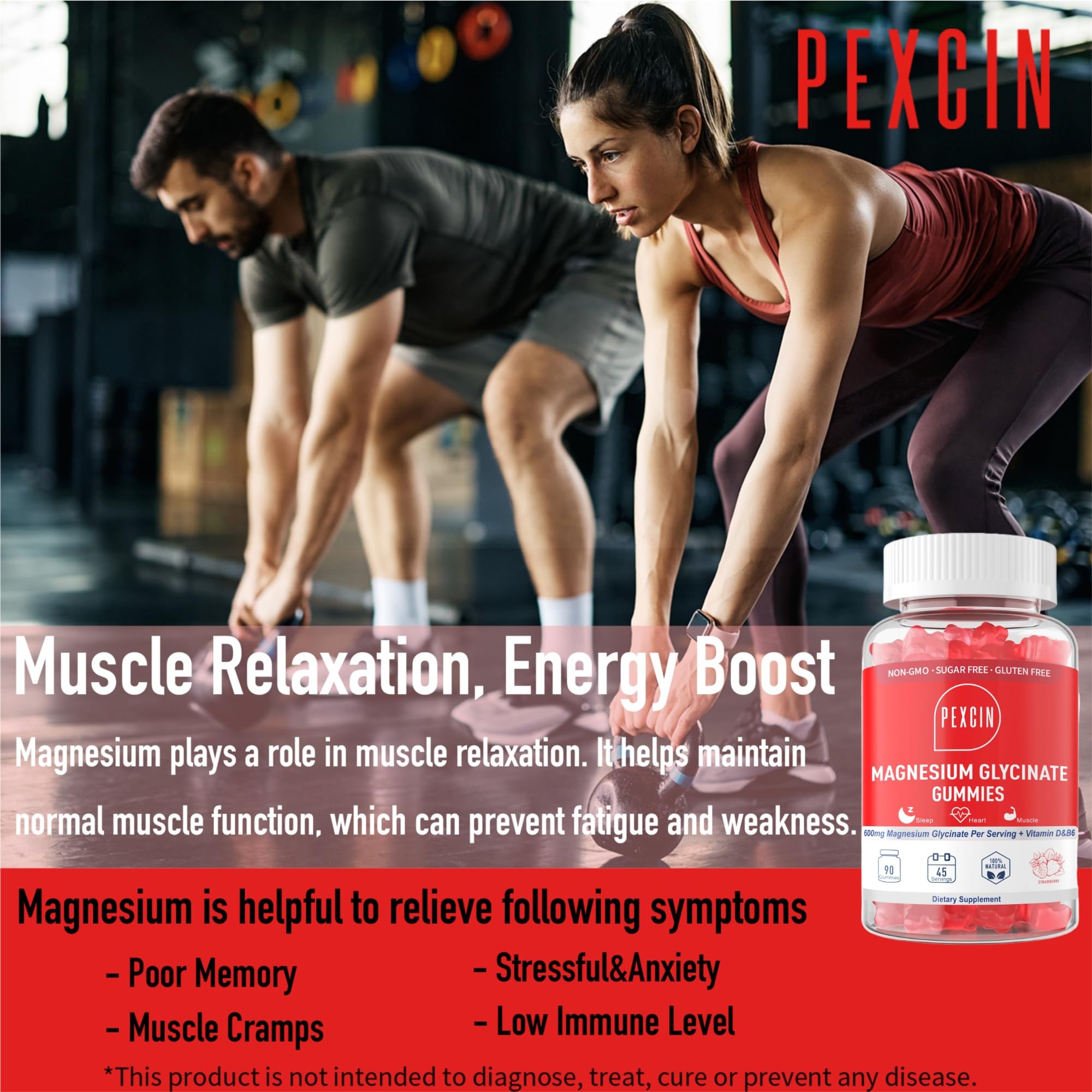 Ingredients list of PEXIN Magnesium Gummies