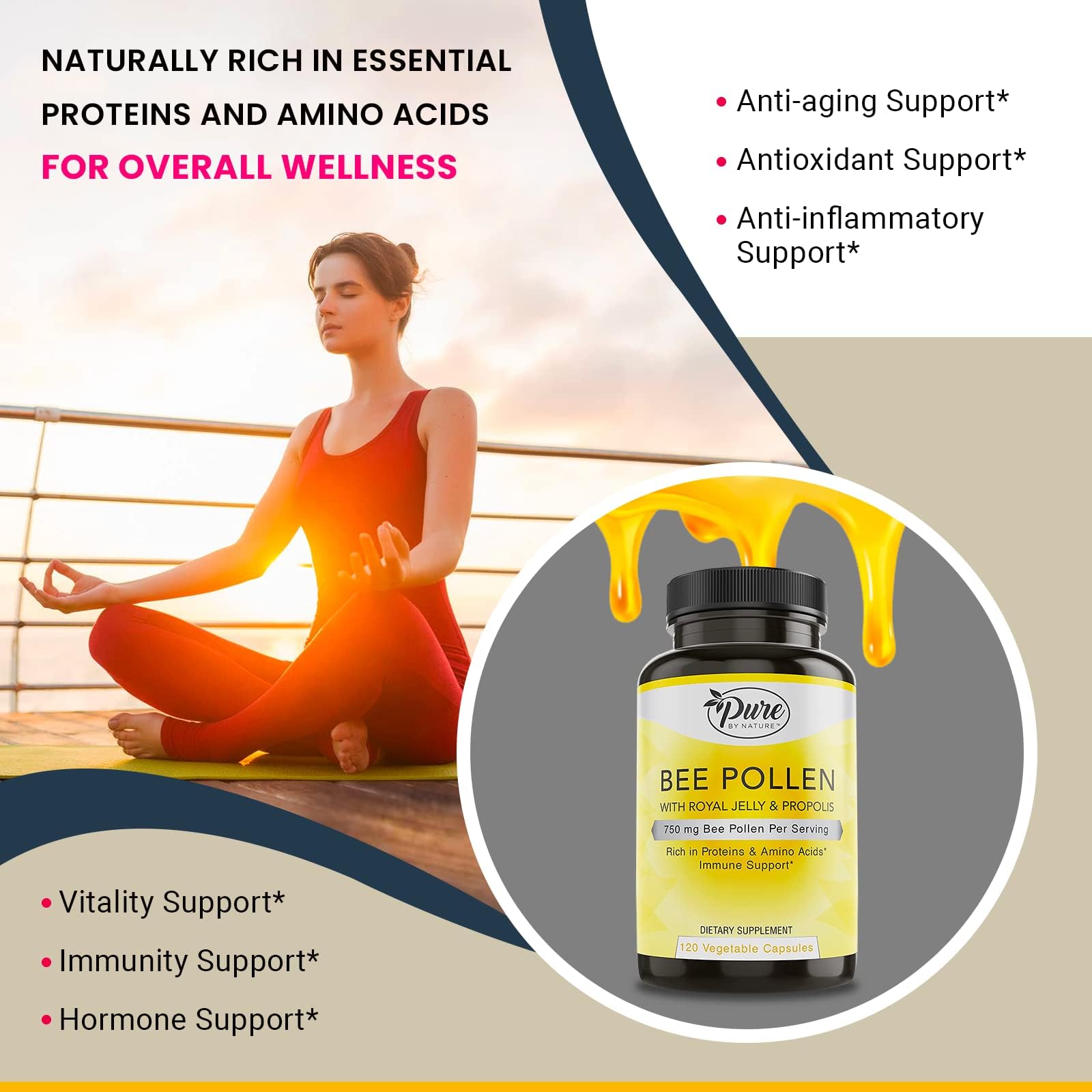Ingredients list of Pure By Nature Royal Jelly Supplement