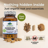 Ingredients list of Pure Mountain Botanicals Dandelion Root & Omega-3 Capsules