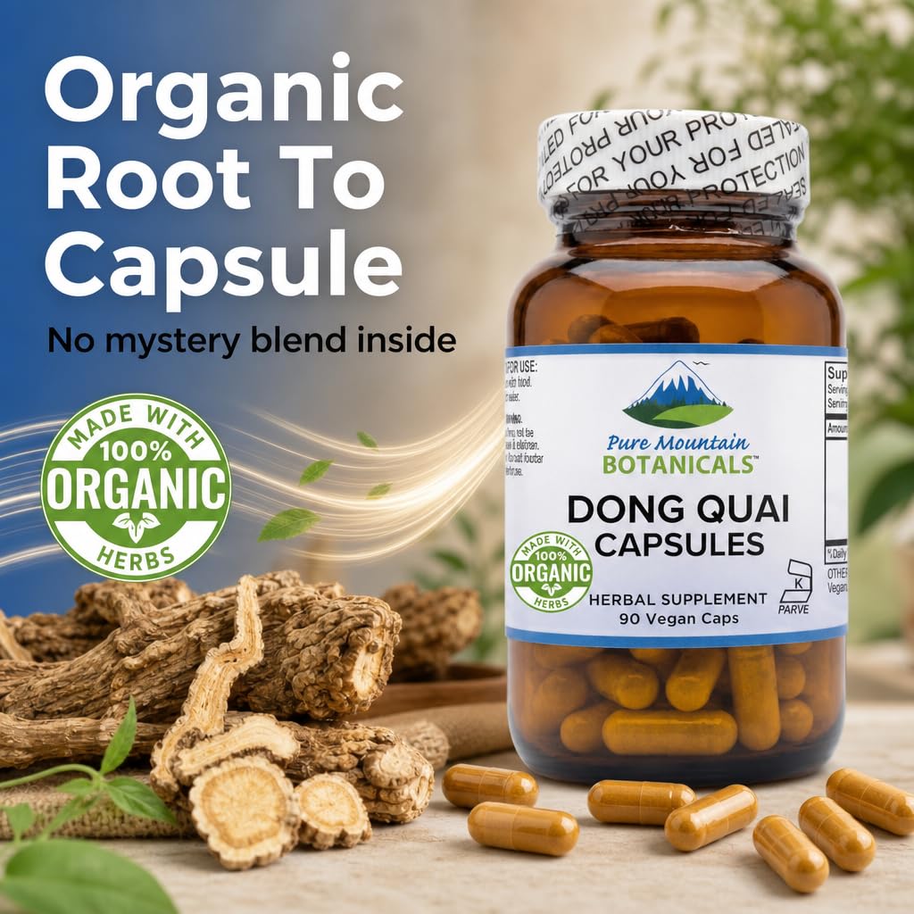 Ingredients list of Pure Mountain Botanicals Dong Quai 500mg capsules