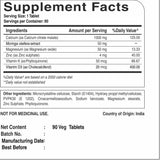 Ingredients list of PURE NUTRITION Ultra Calcium Citrate 1250 mg