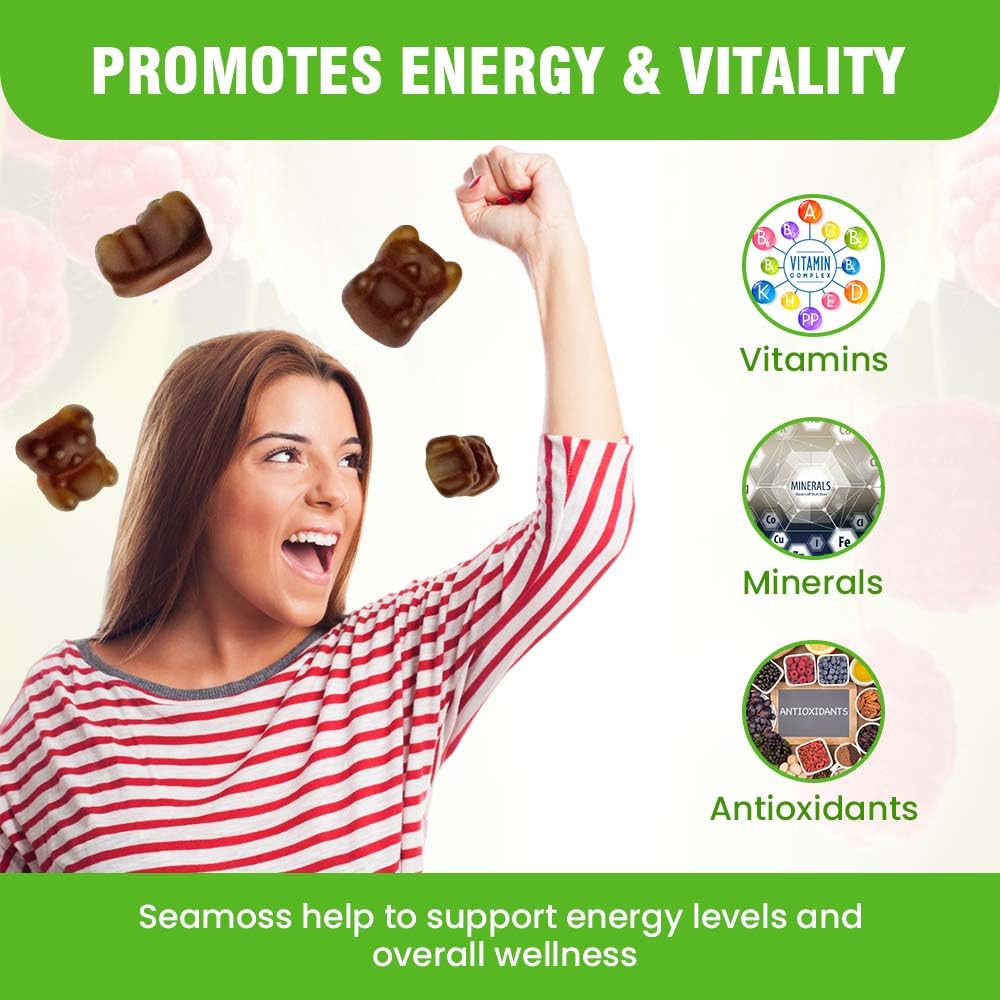 Ingredients list of Safrel Triple Sea Moss Complex Vegan Gummies
