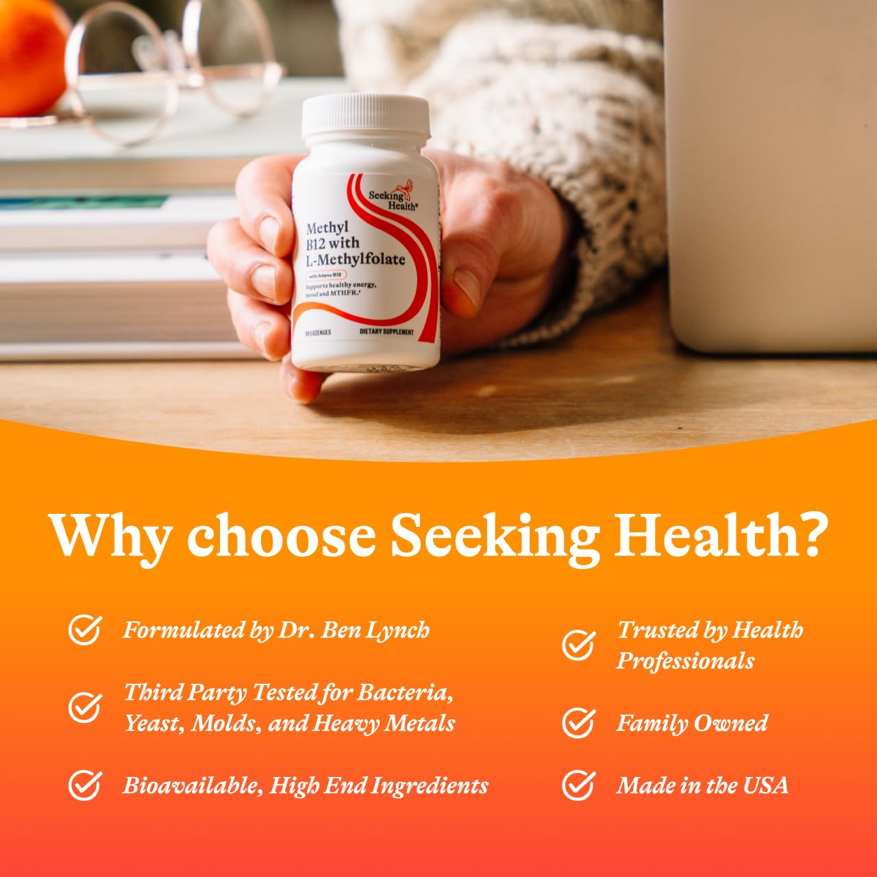 Ingredients list of Seeking Health B12 Energy Support Lozenge