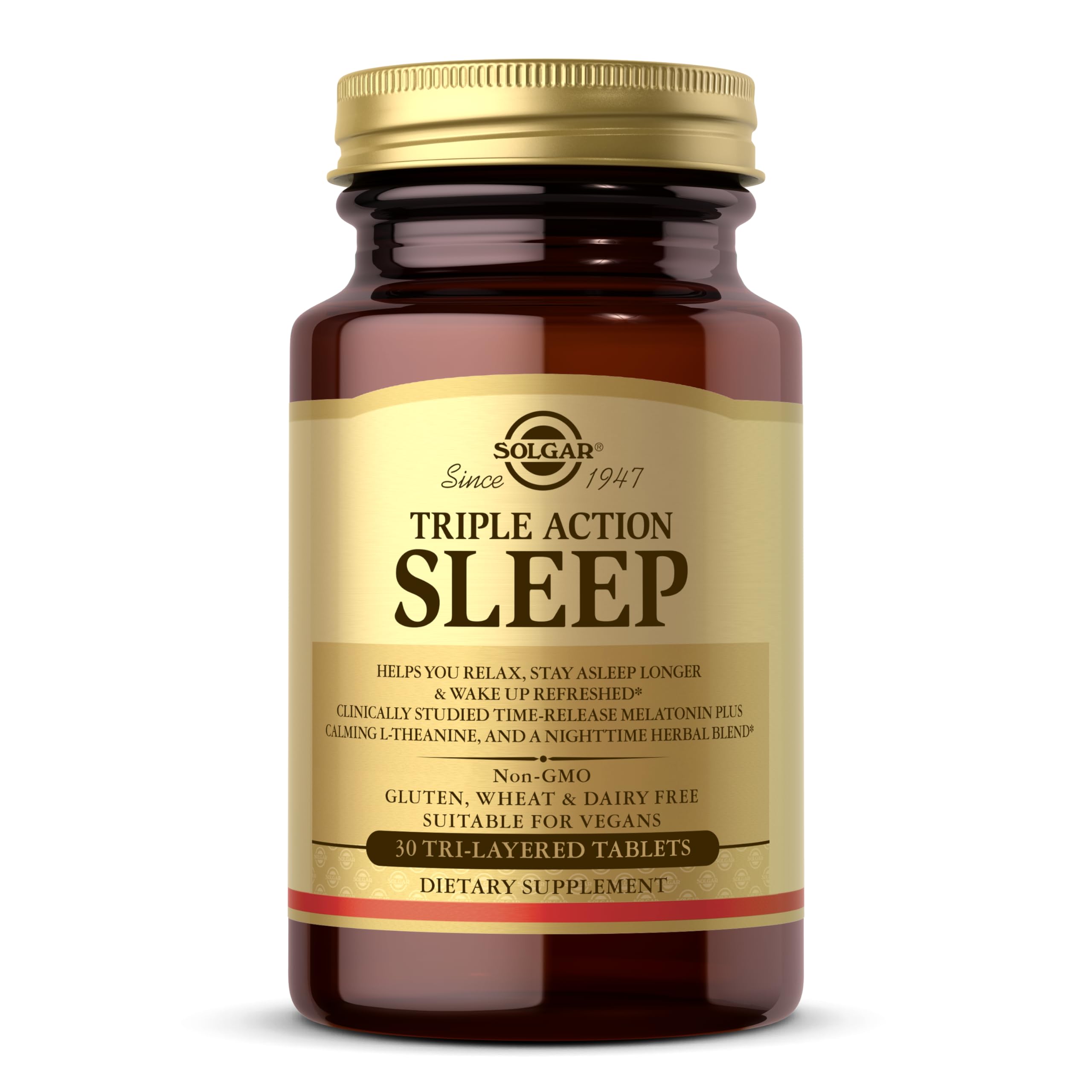 Ingredients list of Solgar Triple Action Sleep tablets