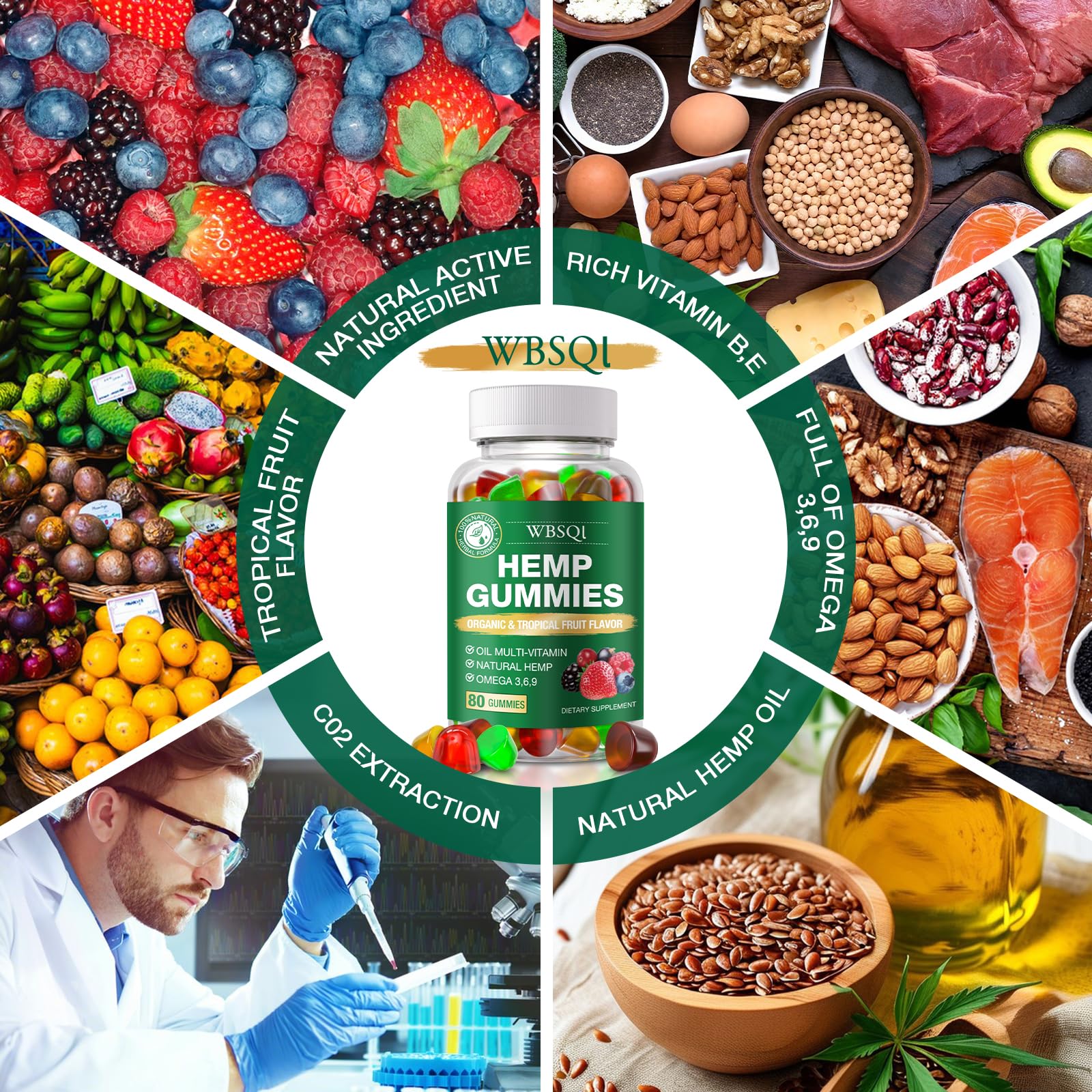 Ingredients list of WBSQL Organic Hemp Gummies