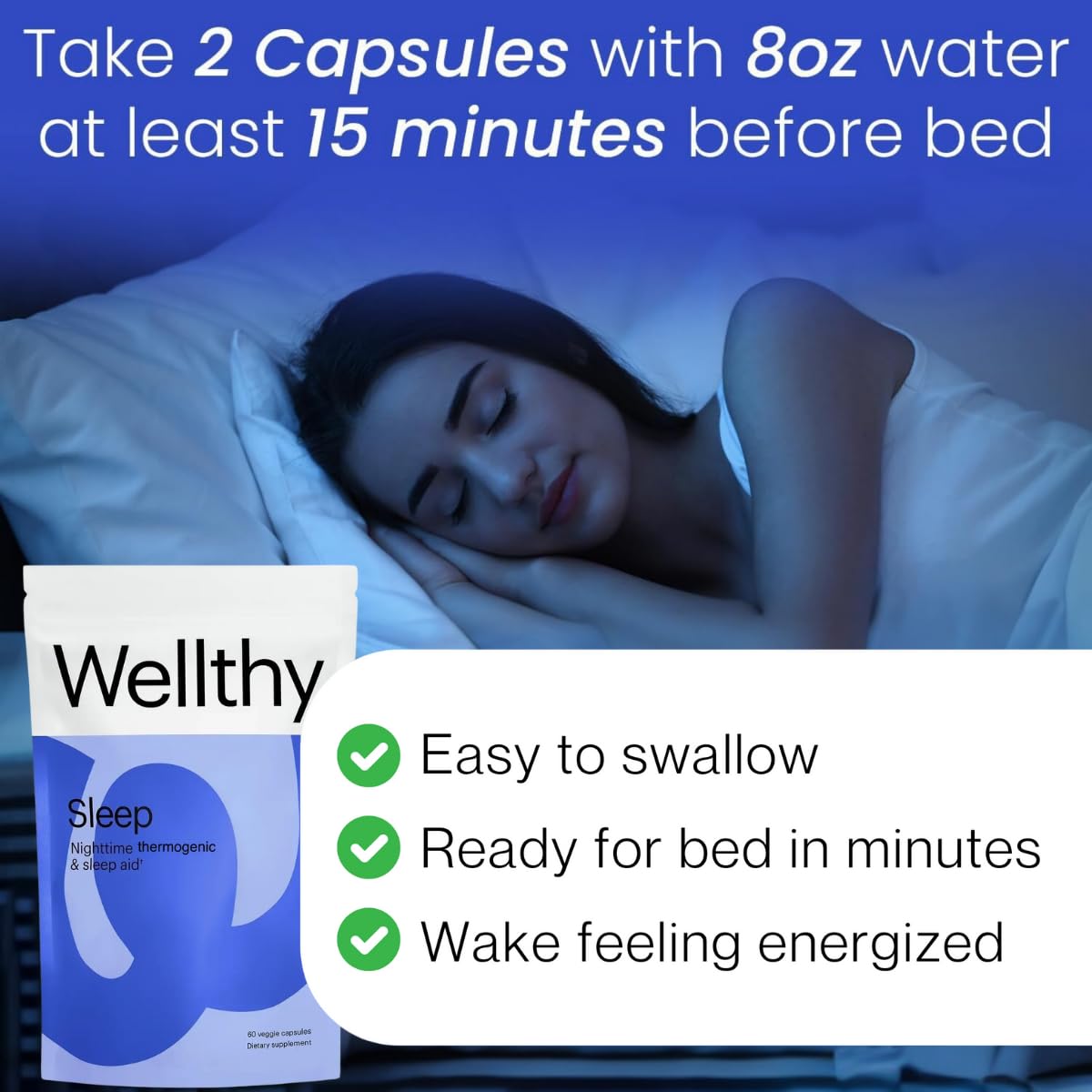 Ingredients list of Wellthy Sleep Nighttime Thermogenic Capsules