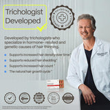 Ingredients list on Advanced Trichology DHT Blocker Supplement packaging