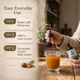 Ingredients list on Christopher's Black Walnut Extract 2 oz