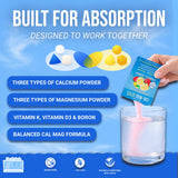 Ingredients list on Dr. Price's Vitamins Calcium & Magnesium Powder Packets