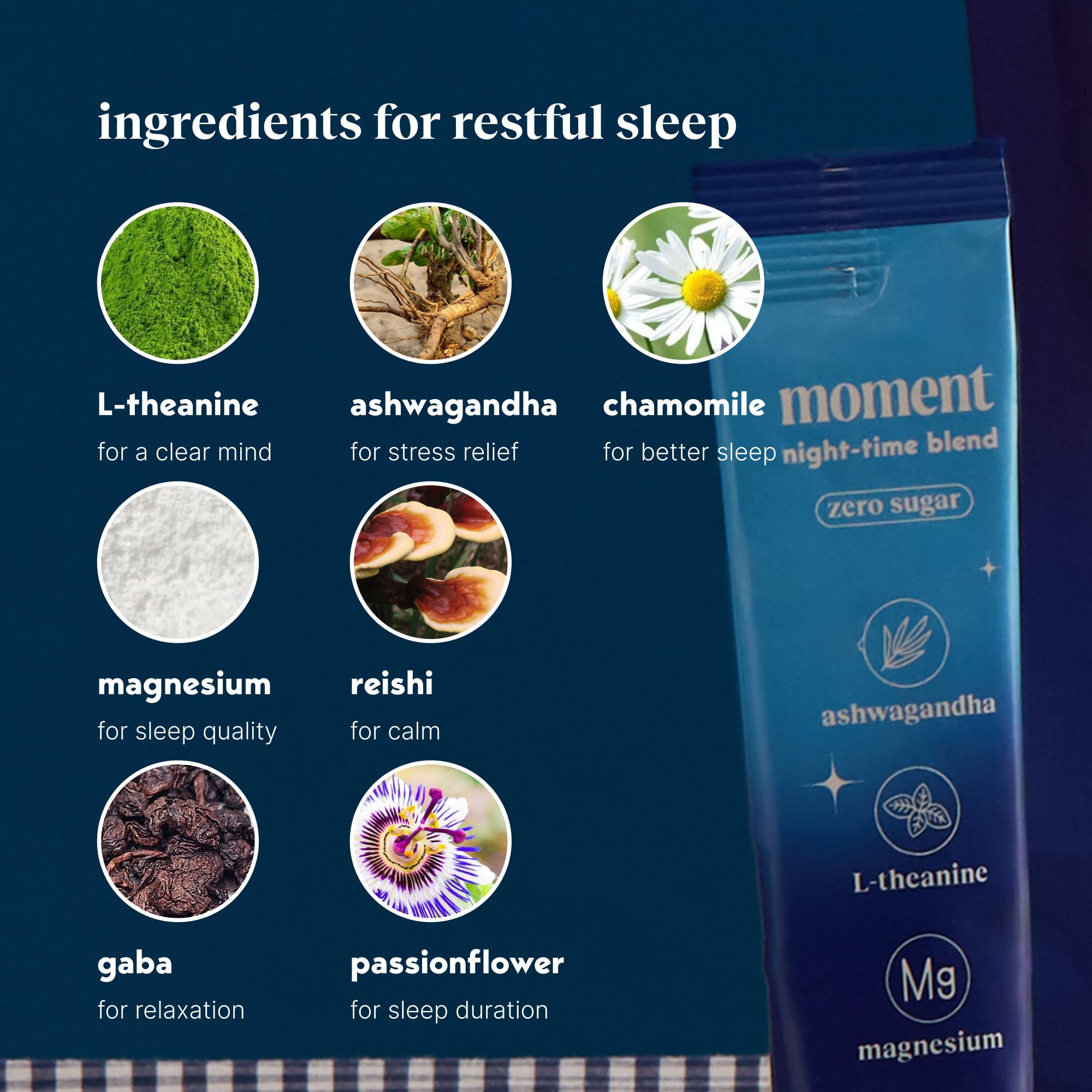 Ingredients list on Drink Your Meditation Sleep Cocoa packaging